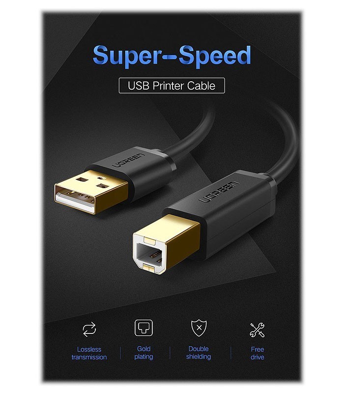 کابل USB 2.0 پرینتر یوگرین US135