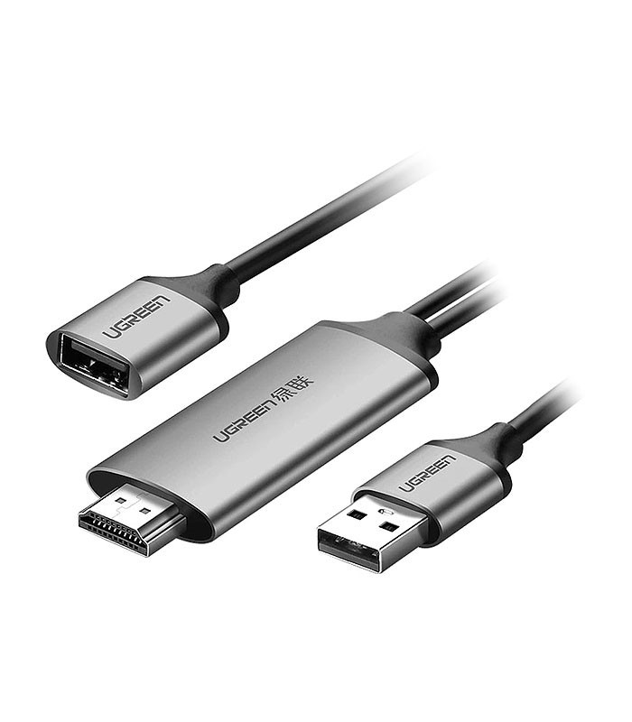 تبدیل USB 2.0 به HDMI با رزولوشن 1080p همراه پورت تقویت کننده USB 2.0 یوگرین 50291 CM151