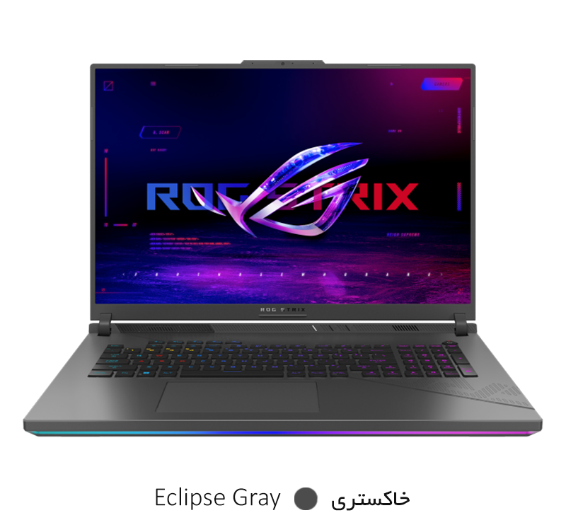 لپ تاپ ایسوس 18 اینچی مدل ROG Strix G18 G814JVR i9 14900HX 32GB 1TB RTX۴۰6۰